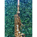 Saxofone Soprano Jahnke Jssh001 Laq Dourado - Seminovo