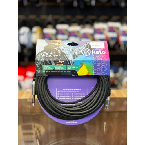Cabo Kato Microfone K2 10 Metros Xlr-f / P10