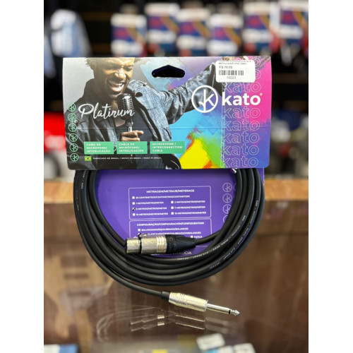 Cabo Kato Microfone K2 5 Metos Xlr-f / P10