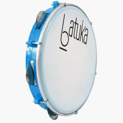 PANDEIRO BATUKA LUEN 10'' ABS AZUL PELE LEITOSA - 60045CX
