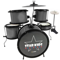BATERIA LUEN INFANTIL STAR KIDS PRETO - 44000PT