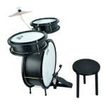 BATERIA INFANTIL CUSTOM SOUND CKDM3 PRETA