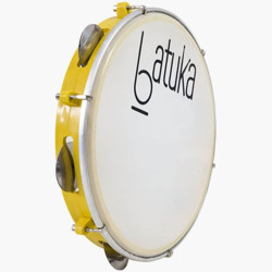 PANDEIRO BATUKA LUEN 10'' ABS AMARELO PELE LEITOSA - 60045CX