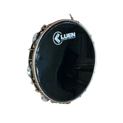 PANDEIRO LUEN 12 FORM PRETO PELE PRETA - 40178PT/PT