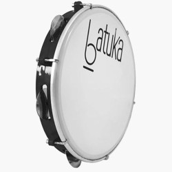 PANDEIRO BATUKA LUEN 10'' ABS PRETO PELE LEITOSA - 60045CX