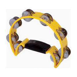 Pandeiro Spanking Meia Lua Amarelo