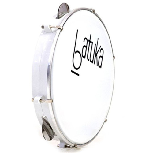 PANDEIRO BATUKA LUEN 10'' ABS BRANCO PELE LEITOSA - 60045CX