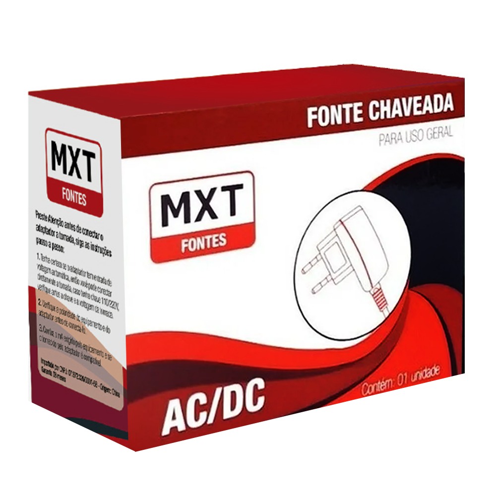 FONTE MXT MX12V2.0A 12V 2A - Compre Agora!