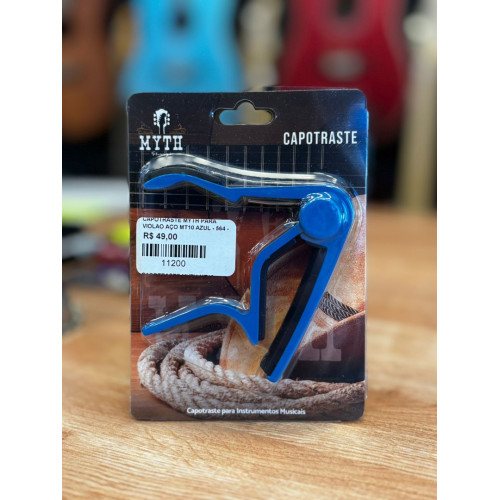 Capotraste Myth para Violao Aço Mt10 Azul 