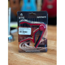 Capotraste Myth para Violao Aço Mt10 Vermelho