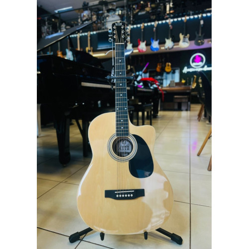 Violao Myth Mt39scebase Eletrico Aco Natural + Dark Brown - Cutway - 1597 Violao Myth Mt39scebase Eletrico Aco Natural + Dark Brown - Cutway - 1597
