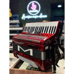 Acordeon Michael 120bx Vermelha - Seminovo