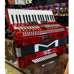 Acordeon Michael Acm8007n 80 Baixos Vermelha C/Case