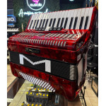 Acordeon Michael Acm8007n 80 Baixos Vermelha C/Case