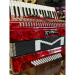 Acordeon Michael Acm8007n 80 Baixos Vermelha C/Case