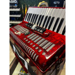 Acordeon Michael Acm8007n 80 Baixos Vermelha C/Case