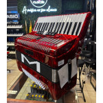 Acordeon Michael Acm8007n 80 Baixos Vermelha C/Case