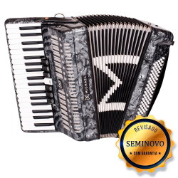 ACORDEON MICHAEL ACM8007N SPB 80BX PBK PRETO - SEMINOVO