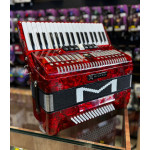 Acordeon Michael Acm8007n 80 Baixos Vermelha C/Case