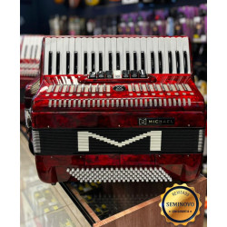 Acordeon Michael 120bx Vermelha - Seminovo