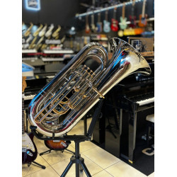 TUBA SINFÔNICA MUSICALLE 4/4 BB 4 PISTOS NIQ/CH BANHO OURO
