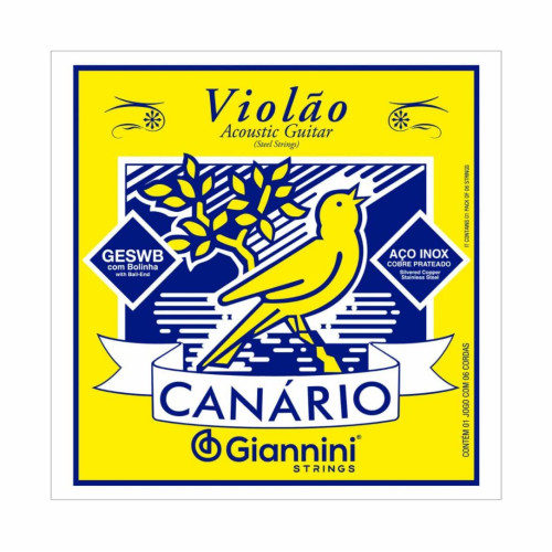 Encordoamento Canario Violao Aco com Bolinha Geswb