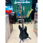 Baixo Seizi Fun Jazu Jb 4 All Black Sparkle Satin - 10361153