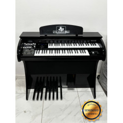 Orgão Musicalle Ms3b Preto Laqueado C/Banqueta - Seminovo