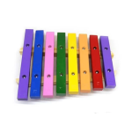 Xilofone Infantil Madeira Colorido 8 Tecla