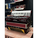 Acordeon Super Frascatti Profissional 120 Baixos 9 Registros e Abafador - Seminovo