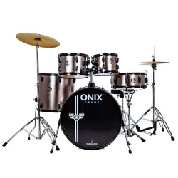 BATERIA NAGANO ONIX DRUMS SMART 22" DSR DEEP SILVER