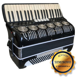 ACORDEON PAOLO SOPRANI 120BX PRETO - SEMINOVO
