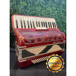 Acordeon Paolo Soprani 80bx Vermelho - Seminovo