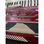 Acordeon Paolo Soprani 80bx Vermelho - Seminovo