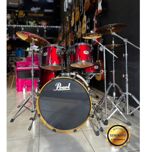 Bateria Pearl Ex Export Series Completa - Seminovo