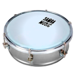 TAMBORIM PHX SAMBA MUSIC 6" ALUMINIO POLIDO - TBA 55 AL
