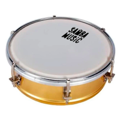 TAMBORIM PHX SAMBA MUSIC 6" ALUMINIO OURO - TBA 55 GD