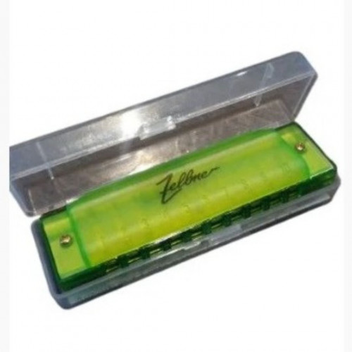 GAITA DIATONICA HARMONICA ZELMER 20 VOZES EM DÓ - ABS VERDE - 1140