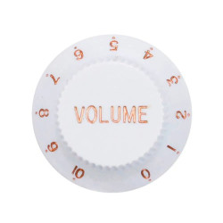 KNOB DOLPHIN VOLUME STRATO BRANCO