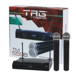 MICROFONE TAGIMA DUPLO TM559B - S/CASE