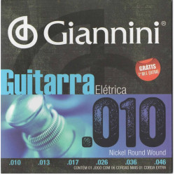 ENCORDOAMENTO GIANNINI GUITARRA 010 - GEEGST10