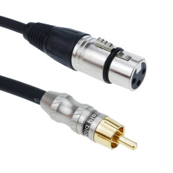 ADAPTADOR MOZART - XLR FEMEA/RCA MACHO
