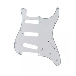 ESCUDO GUITARRA STRATO PKG BR BRANCO - 3662