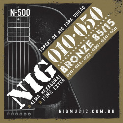 ENCORDOAMENTO NIG VIOLAO 010 ACO/BRONZE - N500