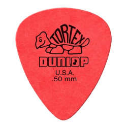 PALHETA DUNLOP TORTEX 0.50MM VERMELHA - 1341
