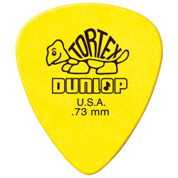PALHETA DUNLOP TORTEX 0.73MM AMARELA
