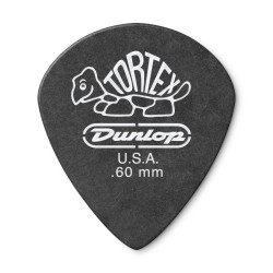 PALHETA DUNLOP TORTEX JAZZ 0.60MM PRETA
