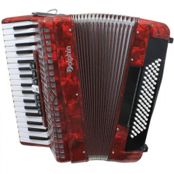 ACORDEON DOLPHIN 80 BAIXOS VERMELHA 37 TECLAS 7/2