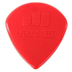 PALHETA DUNLOP NYLON JAZZ III VERMELHA
