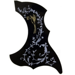 ESCUDO RONSANI VIOLAO VINTAGE FLORAL PRETO - 1125